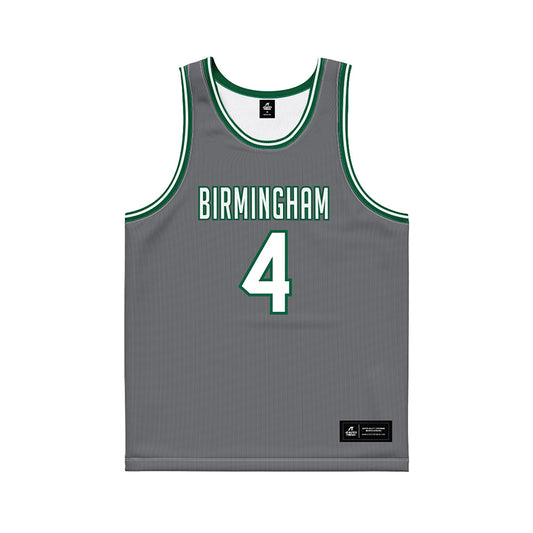UAB - NCAA Men's Basketball : Ahmad Robinson - Grey Basketball Jersey-0