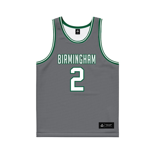 UAB - NCAA Men's Basketball : Kyeron Lindsay-Martin - Grey Basketball Jersey-0