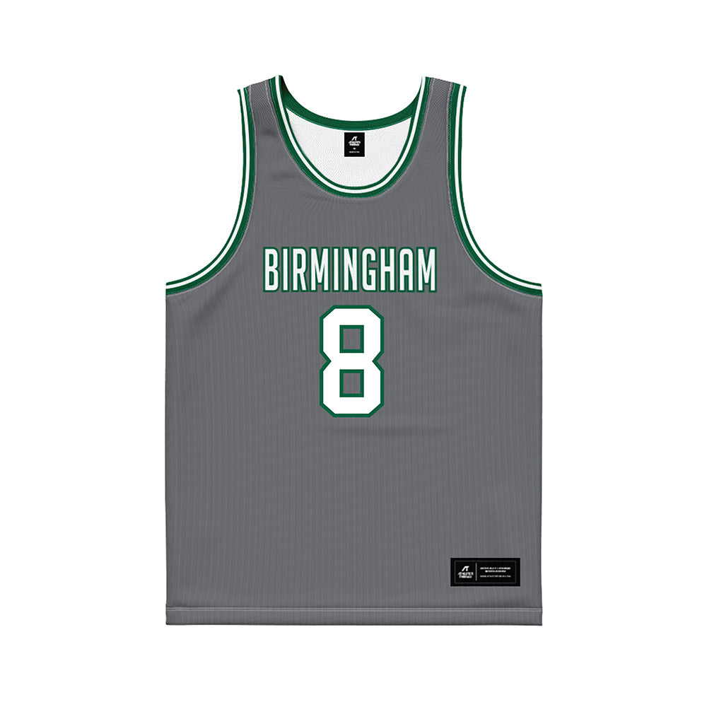 UAB - NCAA Men's Basketball : Efrem Johnson Jr - Grey Basketball Jersey-0