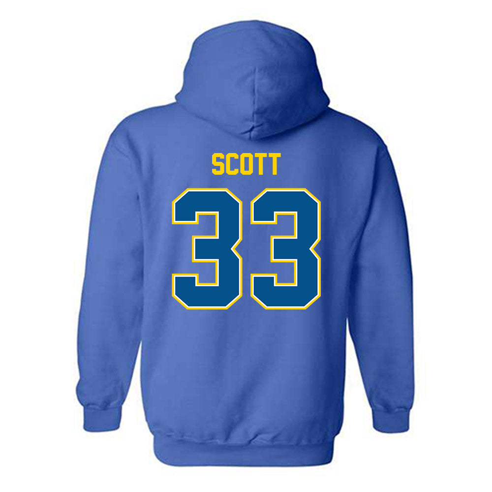 Delaware - NCAA Football : Trace Scott - Classic Fashion Shersey Hooded Sweatshirt-1