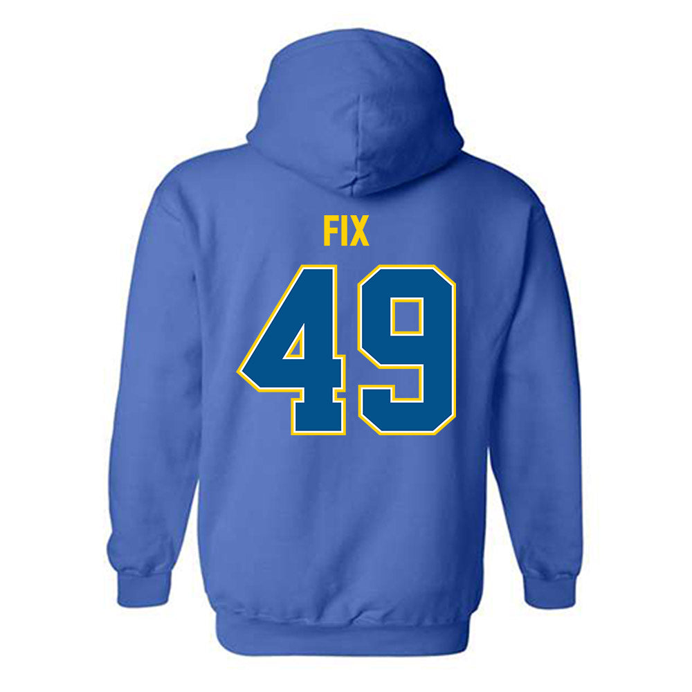 Delaware - NCAA Men's Lacrosse : Franky Fix - Classic Fashion Shersey Hooded Sweatshirt-1