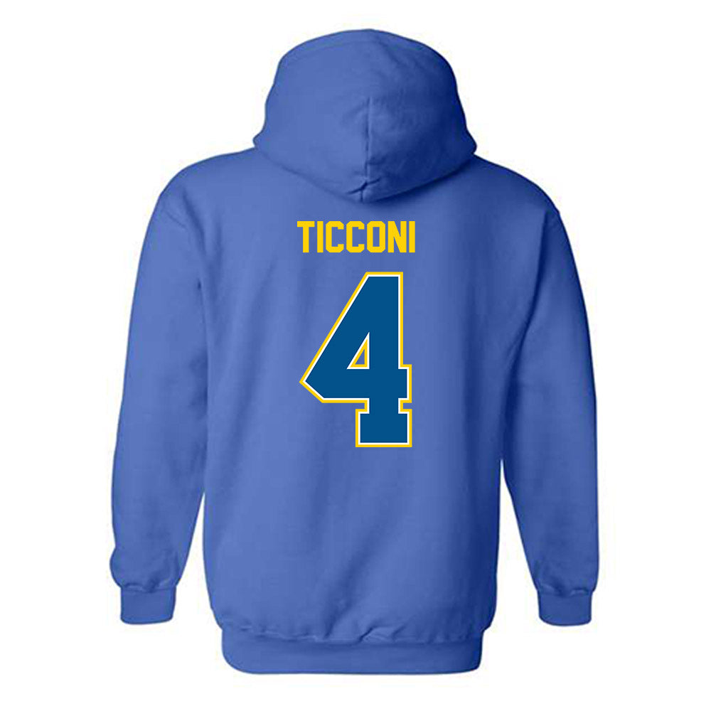 Delaware - NCAA Women's Soccer : Ava Ticconi - Classic Fashion Shersey Hooded Sweatshirt-1