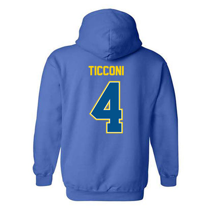 Delaware - NCAA Women's Soccer : Ava Ticconi - Classic Fashion Shersey Hooded Sweatshirt-1