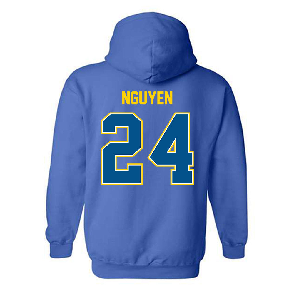 Delaware - NCAA Women's Volleyball : Cadence Nguyen - Classic Fashion Shersey Hooded Sweatshirt-1