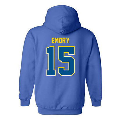 Delaware - NCAA Men's Basketball : Houston Emory - Classic Fashion Shersey Hooded Sweatshirt-1