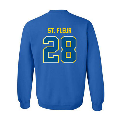 Delaware - NCAA Football : Saeed St. Fleur - Classic Fashion Shersey Crewneck Sweatshirt