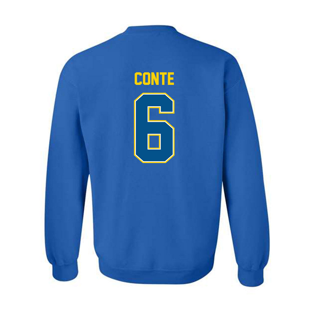 Delaware - NCAA Men's Lacrosse : Scott Conte - Classic Fashion Shersey Crewneck Sweatshirt-1