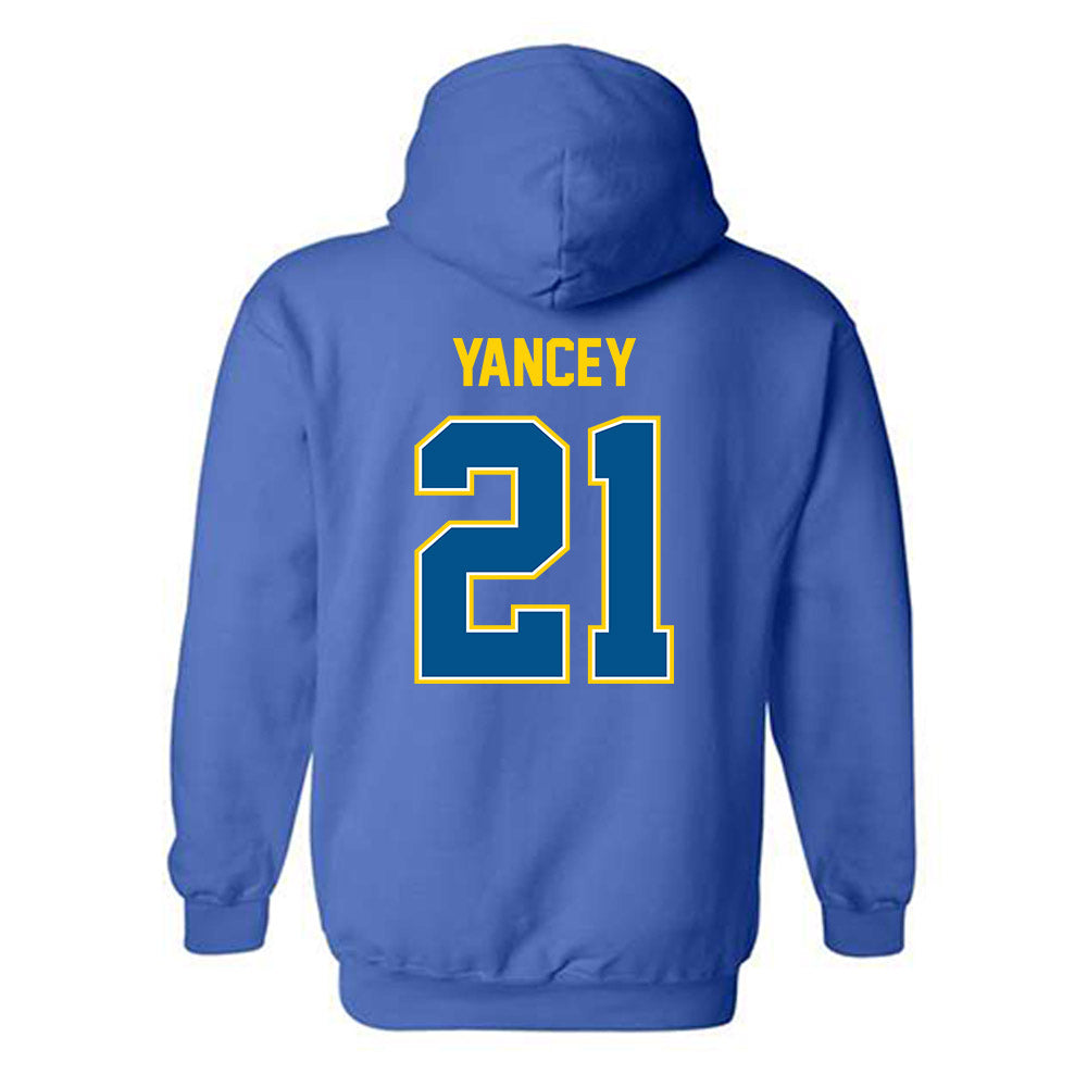 Delaware - NCAA Women's Volleyball : Thalia Yancey - Classic Fashion Shersey Hooded Sweatshirt-1