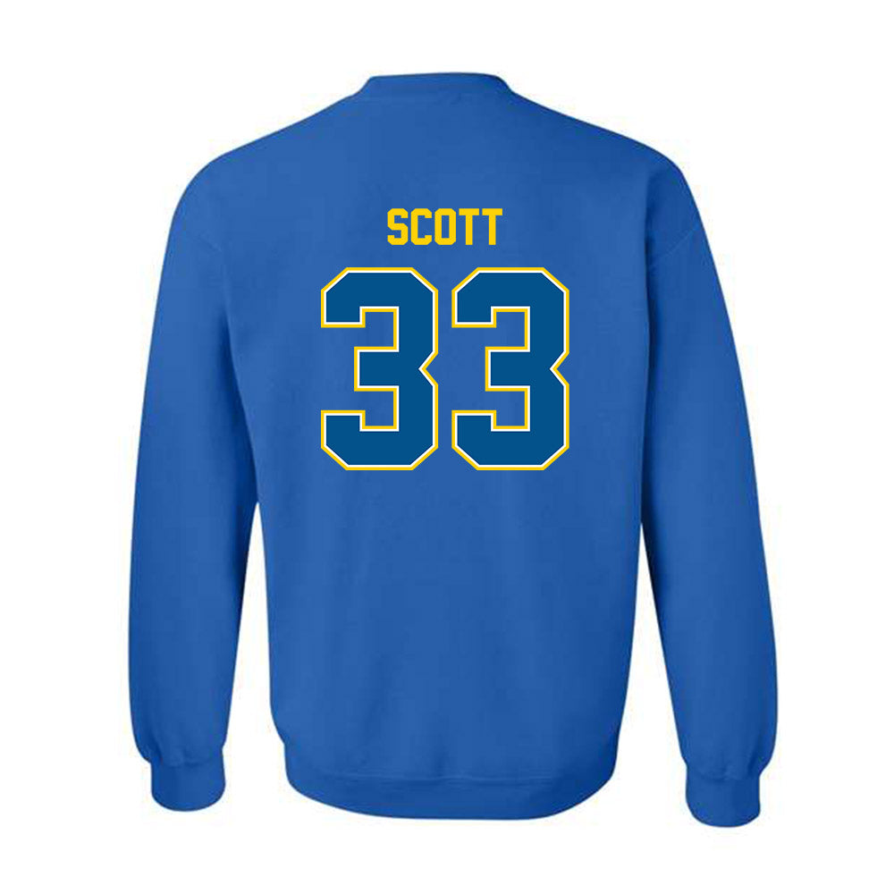 Delaware - NCAA Football : Trace Scott - Classic Fashion Shersey Crewneck Sweatshirt-1