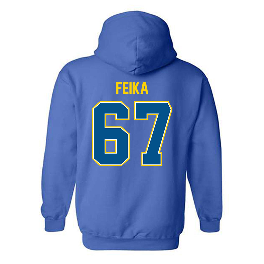 Delaware - NCAA Football : Mustafa Feika - Classic Fashion Shersey Hooded Sweatshirt-1