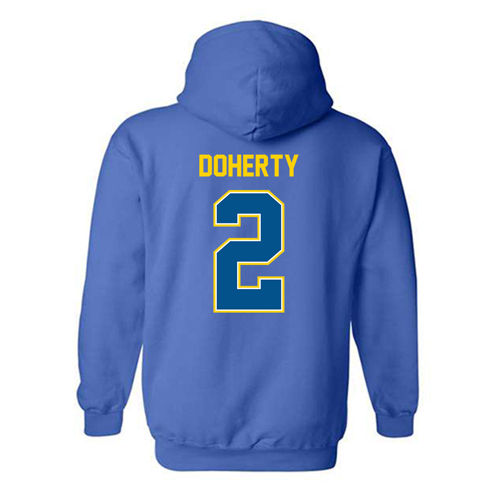 Delaware - NCAA Baseball : Connor Doherty - Classic Fashion Shersey Hooded Sweatshirt-1