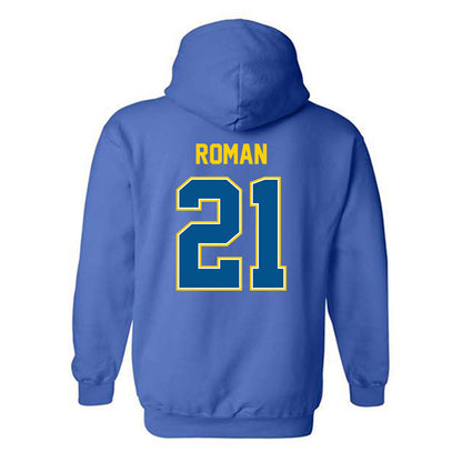 Delaware - NCAA Ice Hockey : Billi Roman - Classic Fashion Shersey Hooded Sweatshirt-1