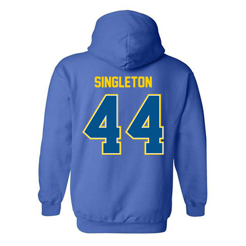 Delaware - NCAA Football : Kaeden Singleton - Classic Fashion Shersey Hooded Sweatshirt-1