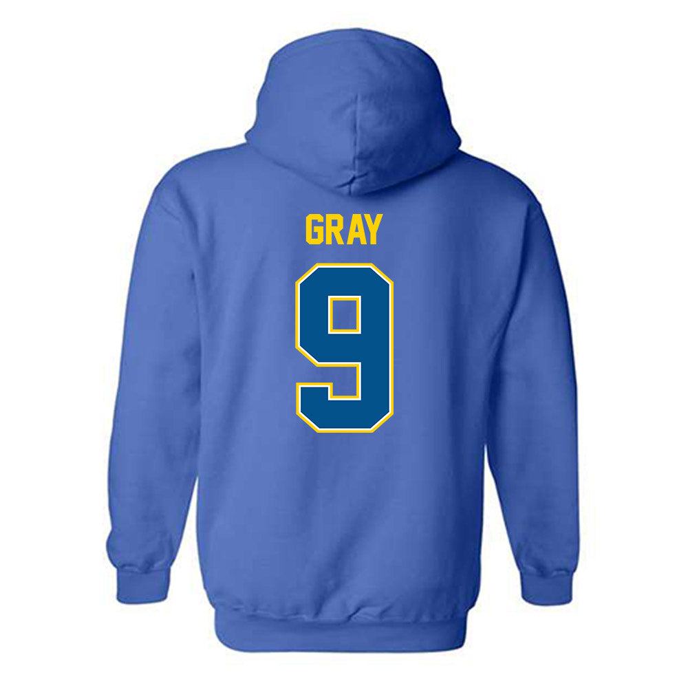 Delaware - NCAA Ice Hockey : Bailey Gray - Classic Fashion Shersey Hooded Sweatshirt-1