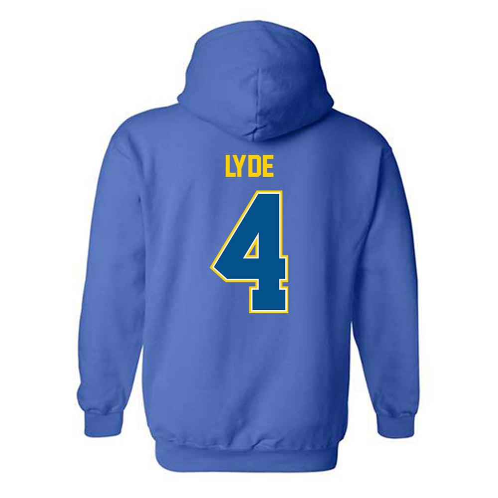 Delaware - NCAA Football : Akhoury Lyde - Classic Fashion Shersey Hooded Sweatshirt-1