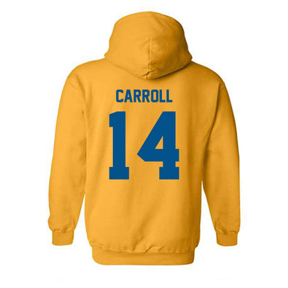 Delaware - NCAA Women's Basketball : Amiya Carroll - Classic Fashion Shersey Hooded Sweatshirt-1