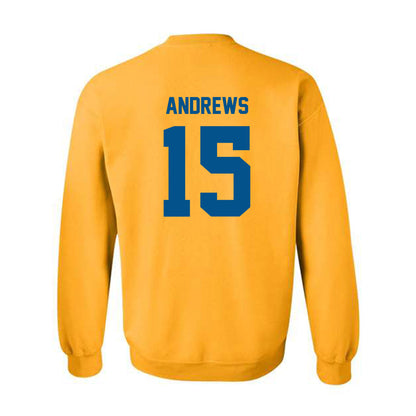 Delaware - NCAA Women's Basketball : Ava Andrews - Classic Fashion Shersey Crewneck Sweatshirt-1