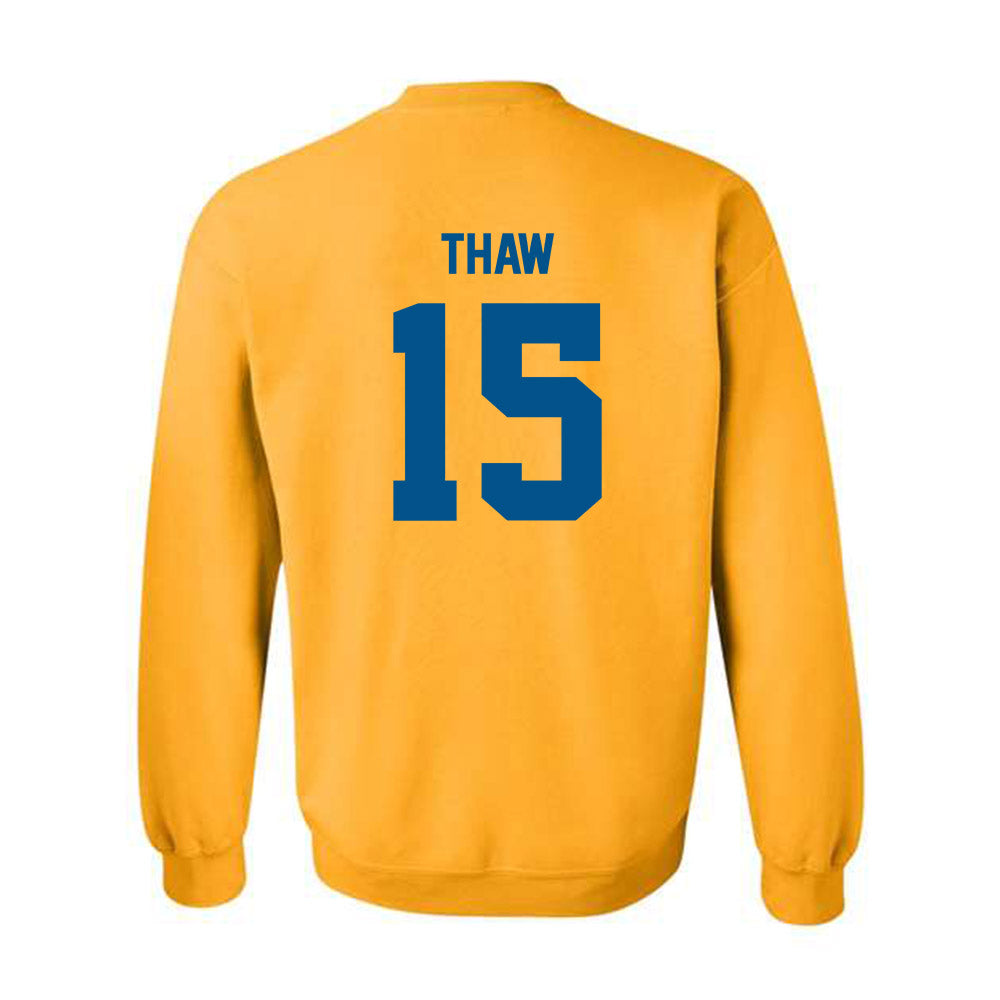 Delaware - NCAA Football : Jake Thaw - Classic Fashion Shersey Crewneck Sweatshirt-1