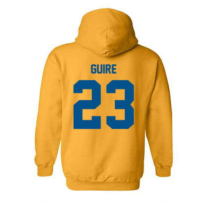 Delaware - NCAA Baseball : Luke Guire - Classic Fashion Shersey Hooded Sweatshirt-1