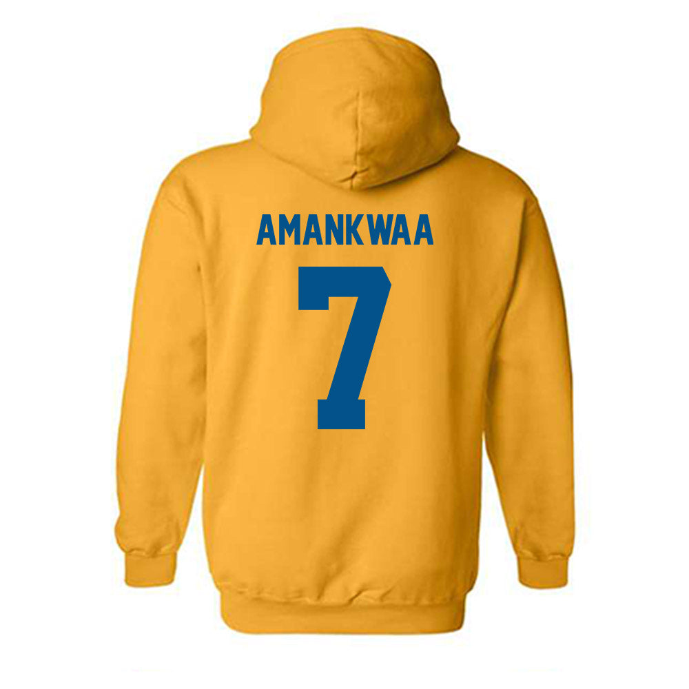 Delaware - NCAA Football : Thomas Amankwaa - Classic Fashion Shersey Hooded Sweatshirt-1