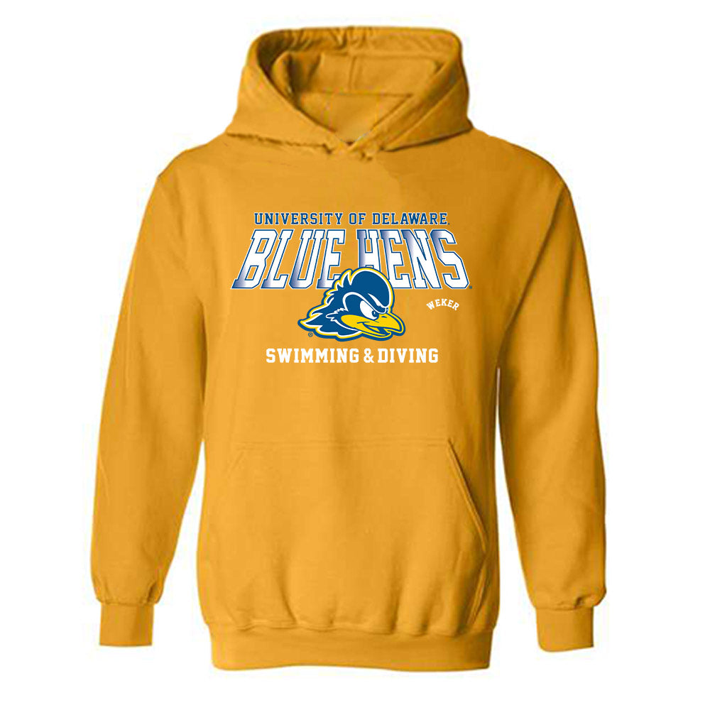Delaware - NCAA Women's Swimming & Diving : Zoe Weker - Classic Fashion Shersey Hooded Sweatshirt-0