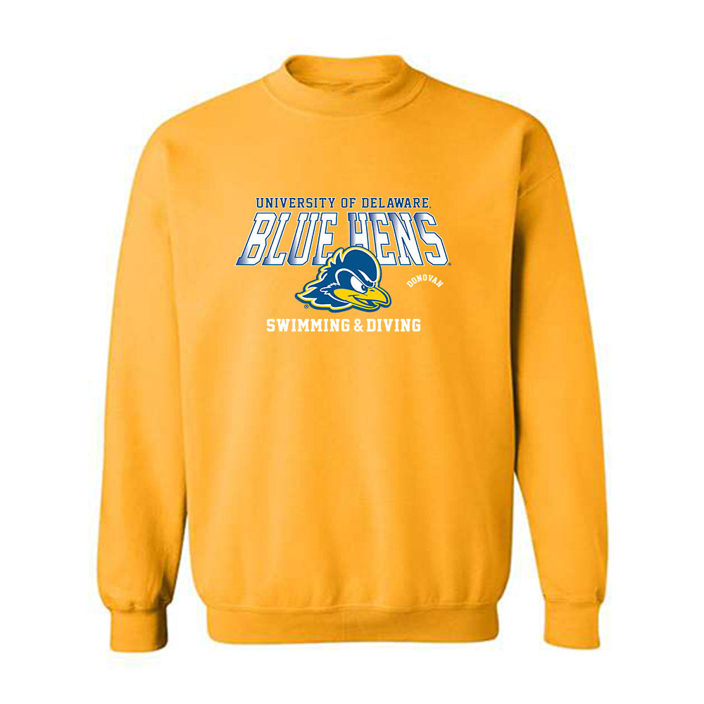 Delaware - NCAA Men's Swimming & Diving : Josh Donovan - Classic Fashion Shersey Crewneck Sweatshirt-0