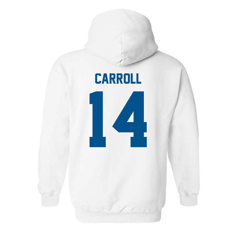 Delaware - NCAA Women's Basketball : Amiya Carroll - Classic Fashion Shersey Hooded Sweatshirt-1