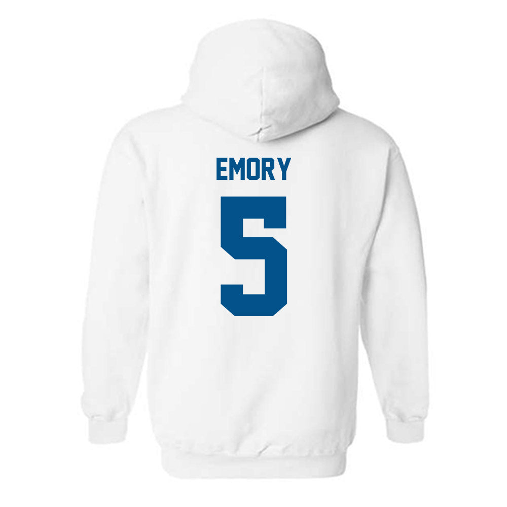 Delaware - NCAA Men's Basketball : Macon Emory - Classic Fashion Shersey Hooded Sweatshirt-1