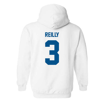 Delaware - NCAA Men's Basketball : Cavan Reilly - Classic Fashion Shersey Hooded Sweatshirt-1
