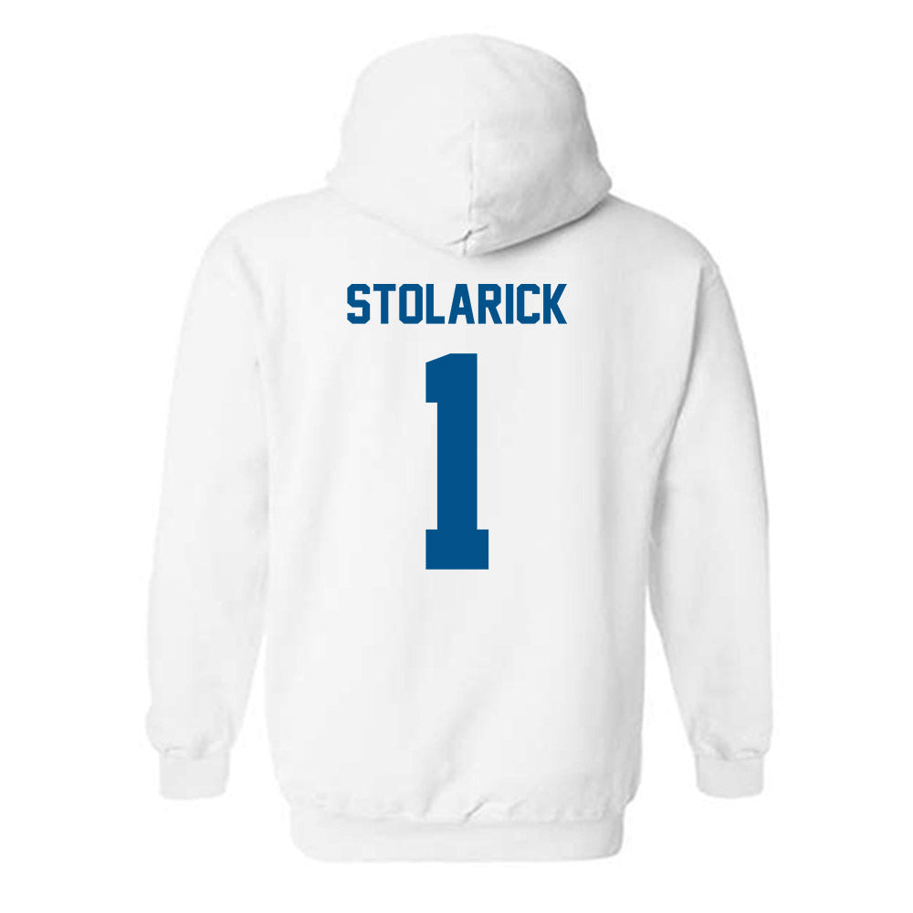 Delaware - NCAA Women's Lacrosse : Stella Stolarick - Classic Fashion Shersey Hooded Sweatshirt-1