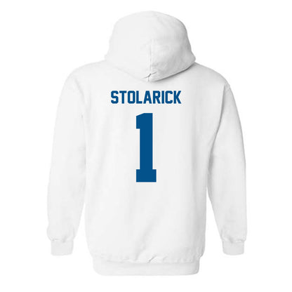 Delaware - NCAA Women's Lacrosse : Stella Stolarick - Classic Fashion Shersey Hooded Sweatshirt-1