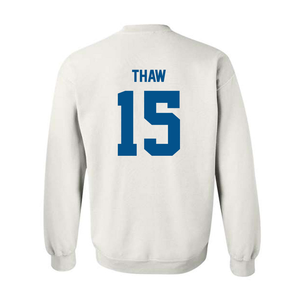 Delaware - NCAA Football : Jake Thaw - Classic Fashion Shersey Crewneck Sweatshirt-1