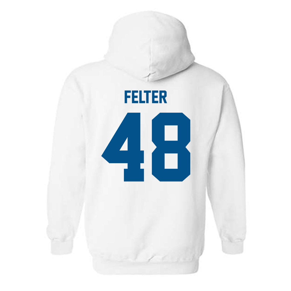 Delaware - NCAA Men's Lacrosse : Casey Felter - Classic Fashion Shersey Hooded Sweatshirt-1