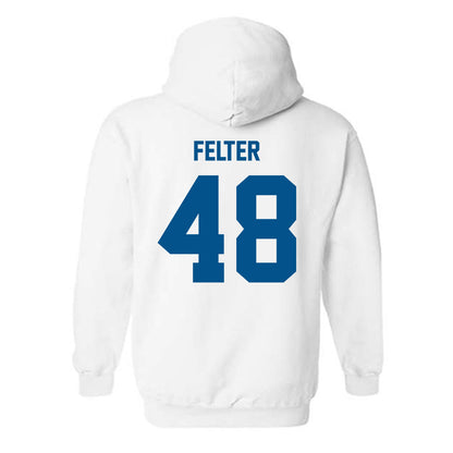 Delaware - NCAA Men's Lacrosse : Casey Felter - Classic Fashion Shersey Hooded Sweatshirt-1