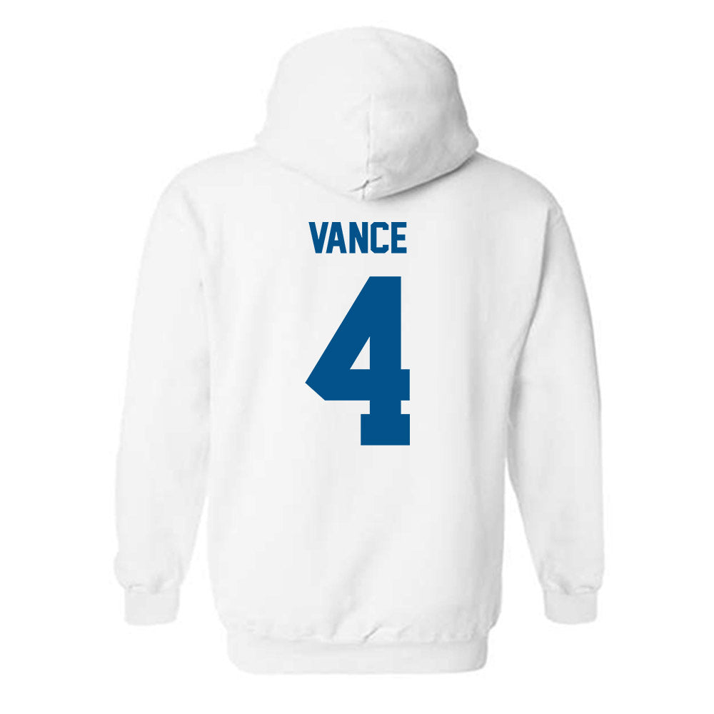 Delaware - NCAA Women's Basketball : Trinity Vance - Classic Fashion Shersey Hooded Sweatshirt-1