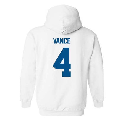 Delaware - NCAA Women's Basketball : Trinity Vance - Classic Fashion Shersey Hooded Sweatshirt-1