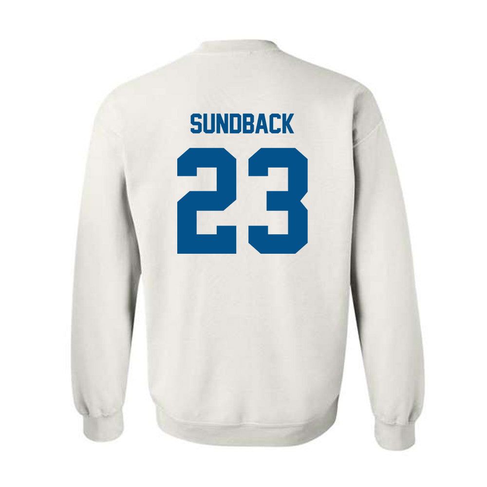 Delaware - NCAA Women's Basketball : Grace Sundback - Classic Fashion Shersey Crewneck Sweatshirt-1