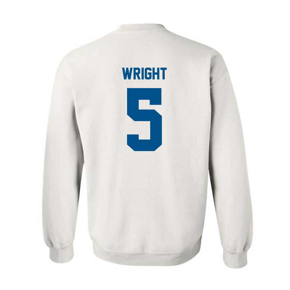 Delaware - NCAA Football : Kion Wright - Classic Fashion Shersey Crewneck Sweatshirt-1