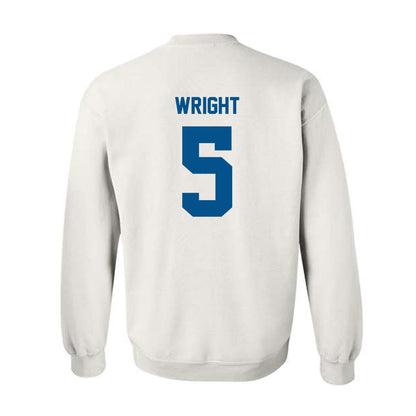 Delaware - NCAA Football : Kion Wright - Classic Fashion Shersey Crewneck Sweatshirt-1