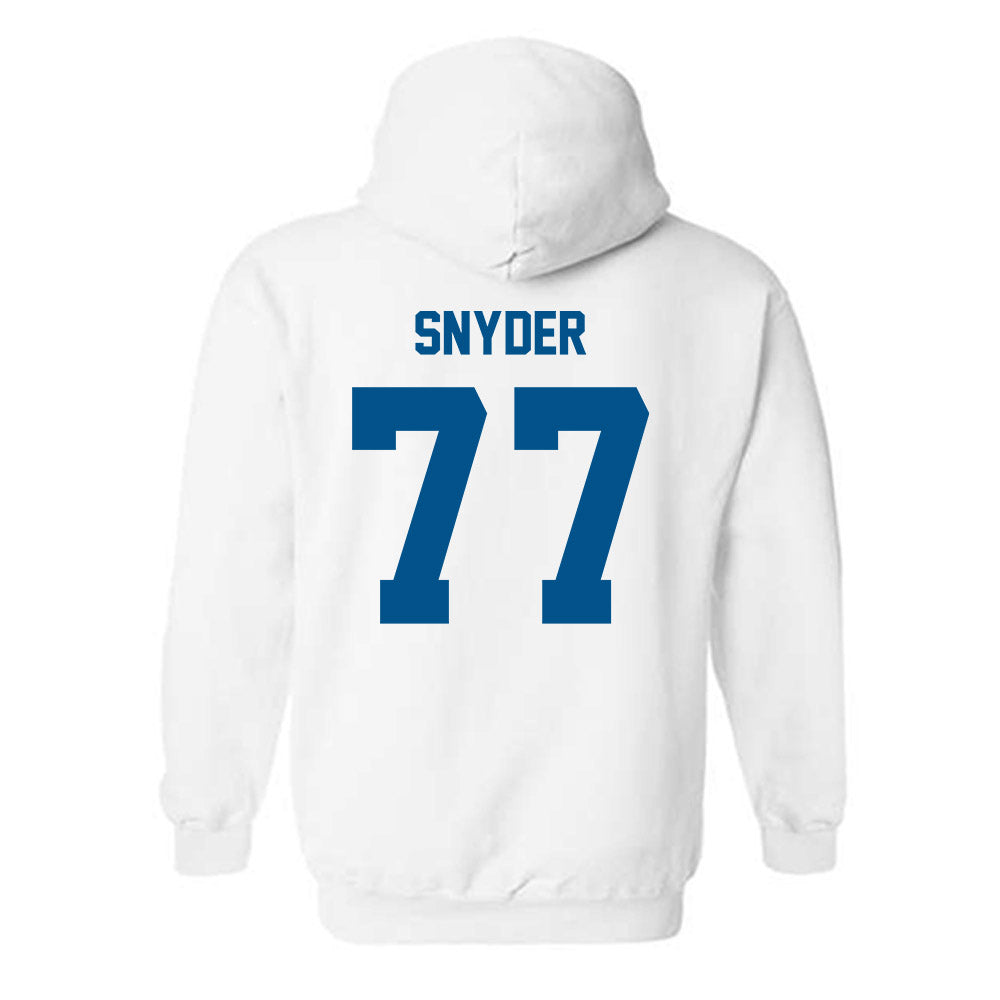 Delaware - NCAA Football : Cole Snyder - Classic Fashion Shersey Hooded Sweatshirt-1