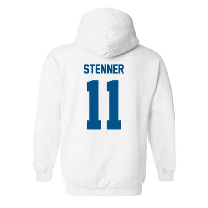 Delaware - NCAA Men's Soccer : Marius Stenner - Classic Fashion Shersey Hooded Sweatshirt-1
