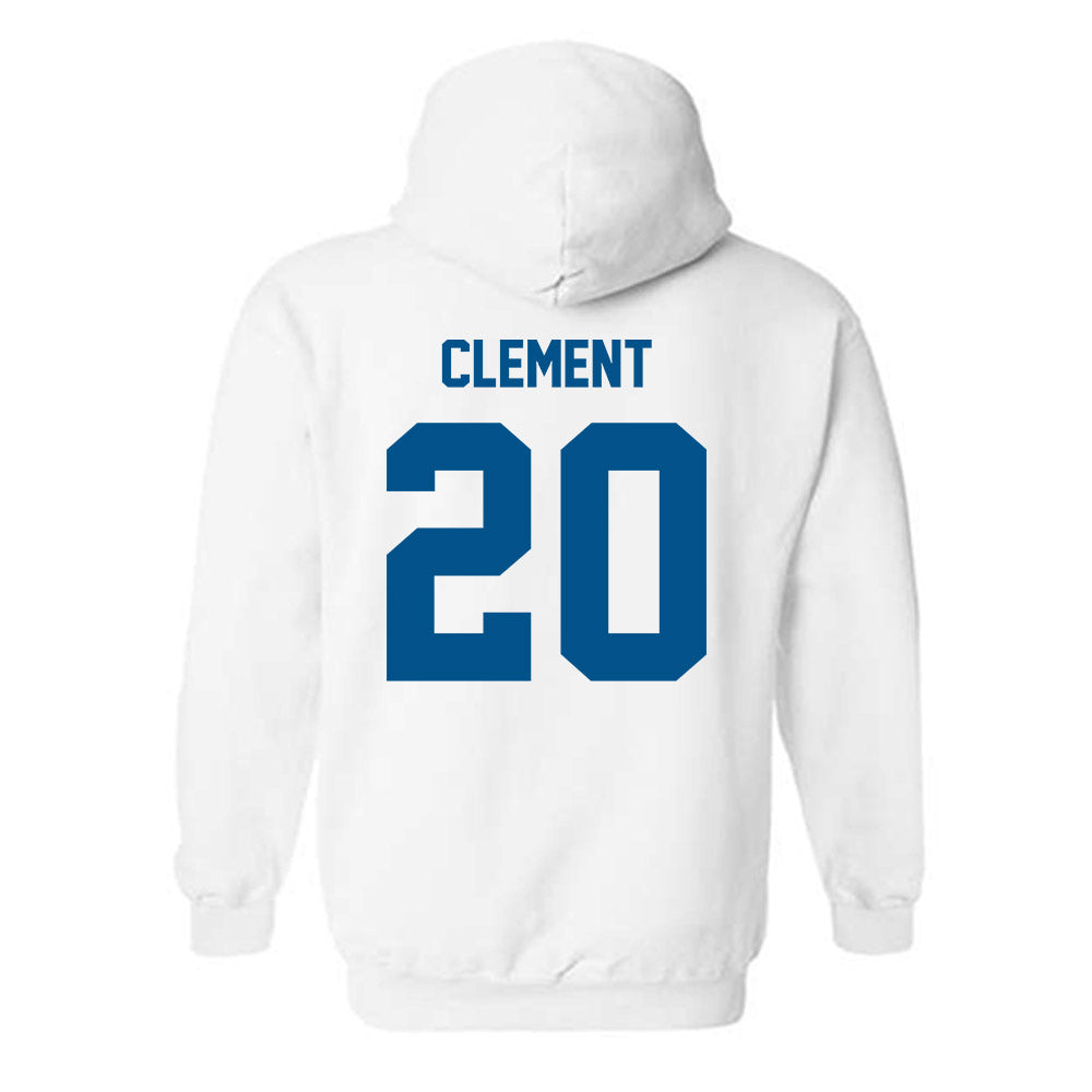 Delaware - NCAA Women's Basketball : Claudia Clement - Classic Fashion Shersey Hooded Sweatshirt-1