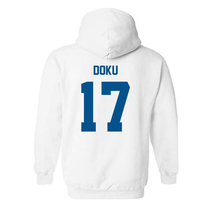 Delaware - NCAA Football : Emmanuel Doku - Classic Fashion Shersey Hooded Sweatshirt-1