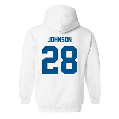 Delaware - NCAA Men's Soccer : Mikey Johnson - Classic Fashion Shersey Hooded Sweatshirt-1