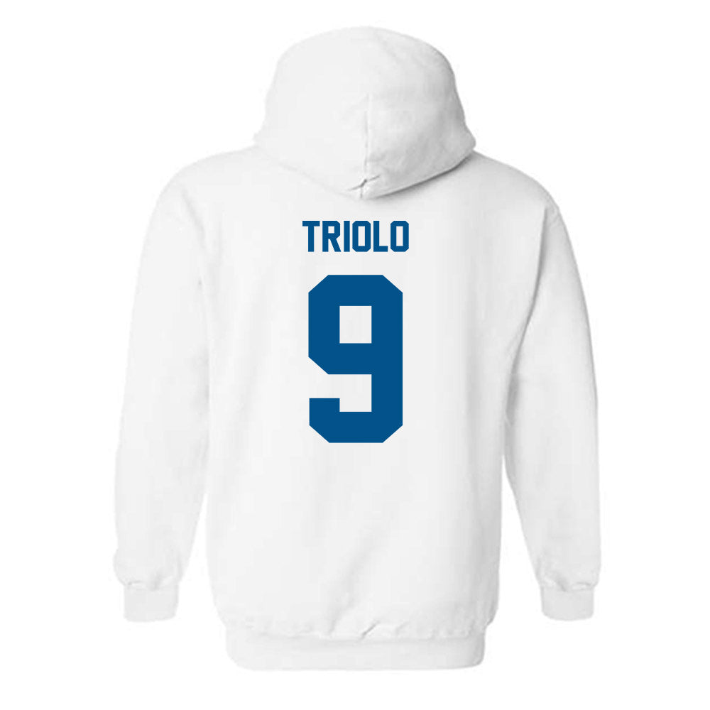 Delaware - NCAA Men's Lacrosse : Matt Triolo - Classic Fashion Shersey Hooded Sweatshirt-1