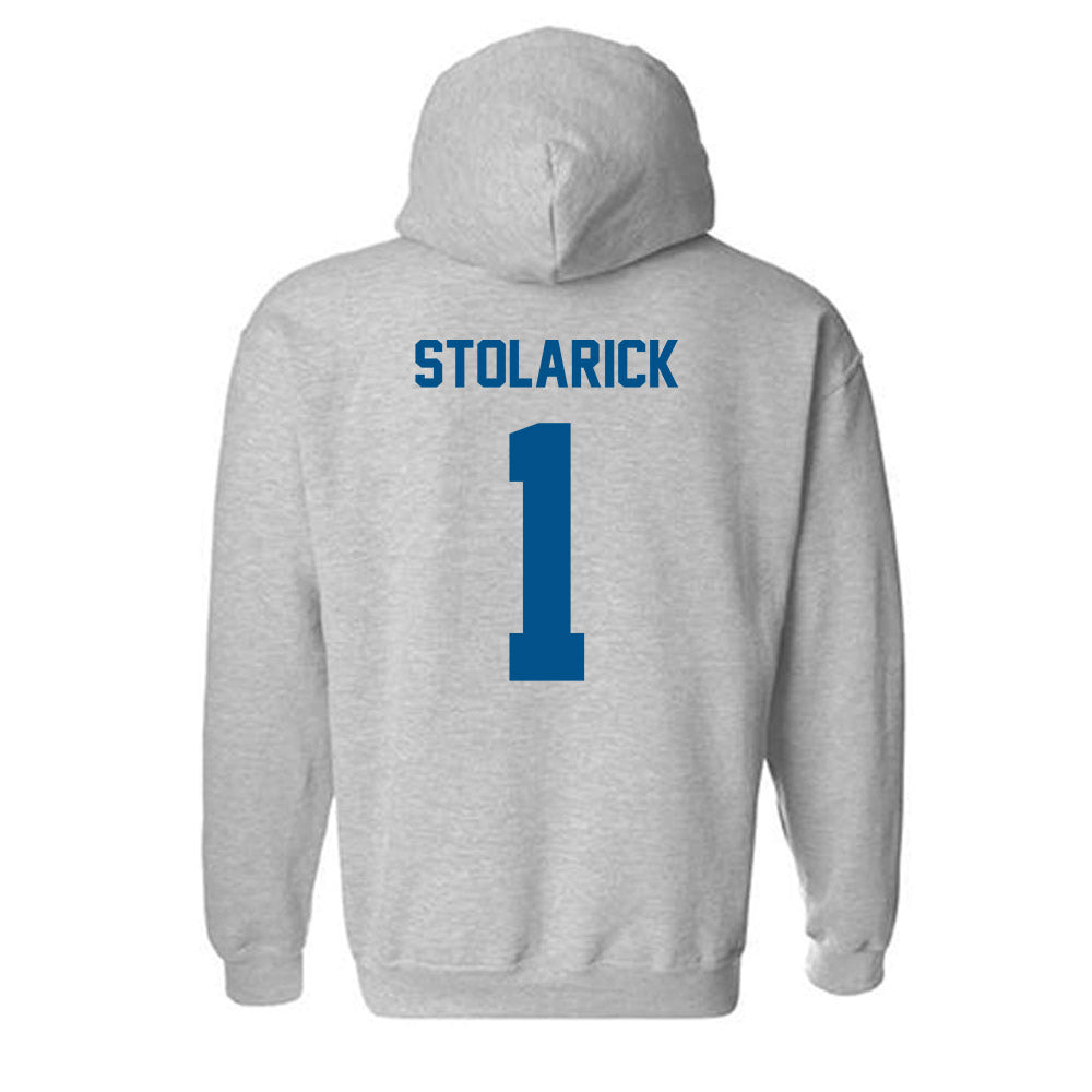 Delaware - NCAA Women's Lacrosse : Stella Stolarick - Classic Fashion Shersey Hooded Sweatshirt-1