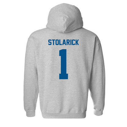 Delaware - NCAA Women's Lacrosse : Stella Stolarick - Classic Fashion Shersey Hooded Sweatshirt-1