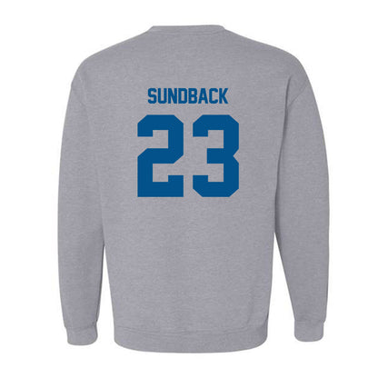 Delaware - NCAA Women's Basketball : Grace Sundback - Classic Fashion Shersey Crewneck Sweatshirt-1