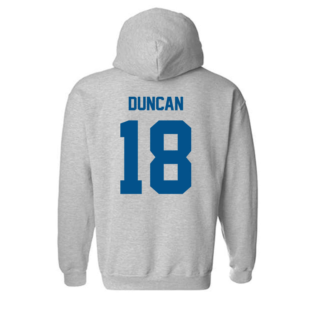 Delaware - NCAA Men's Lacrosse : Drew Duncan - Classic Fashion Shersey Hooded Sweatshirt-1