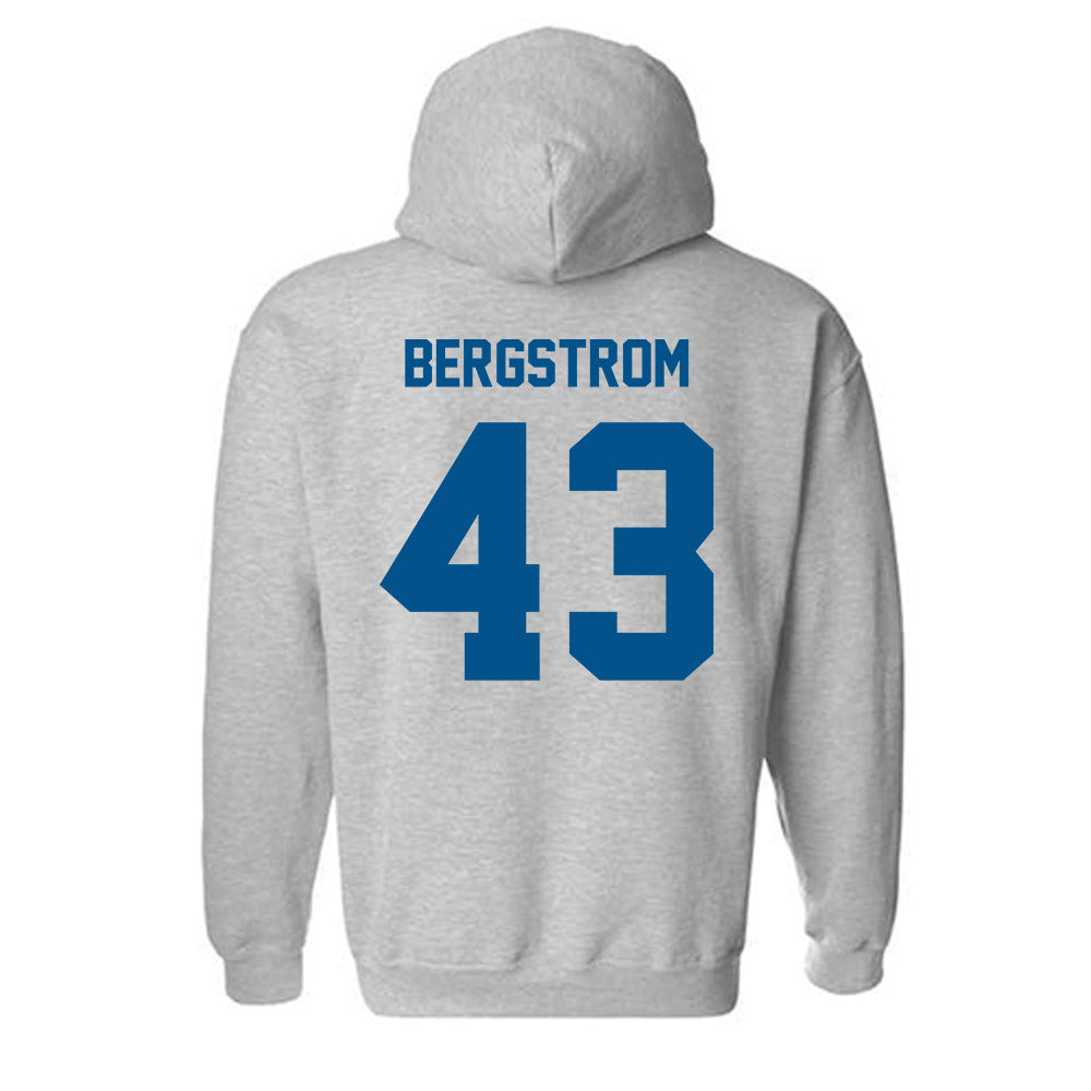 Delaware - NCAA Men's Lacrosse : Wells Bergstrom - Classic Fashion Shersey Hooded Sweatshirt-1